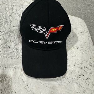 Corvette racing flags Black Baseball Cap adjustable